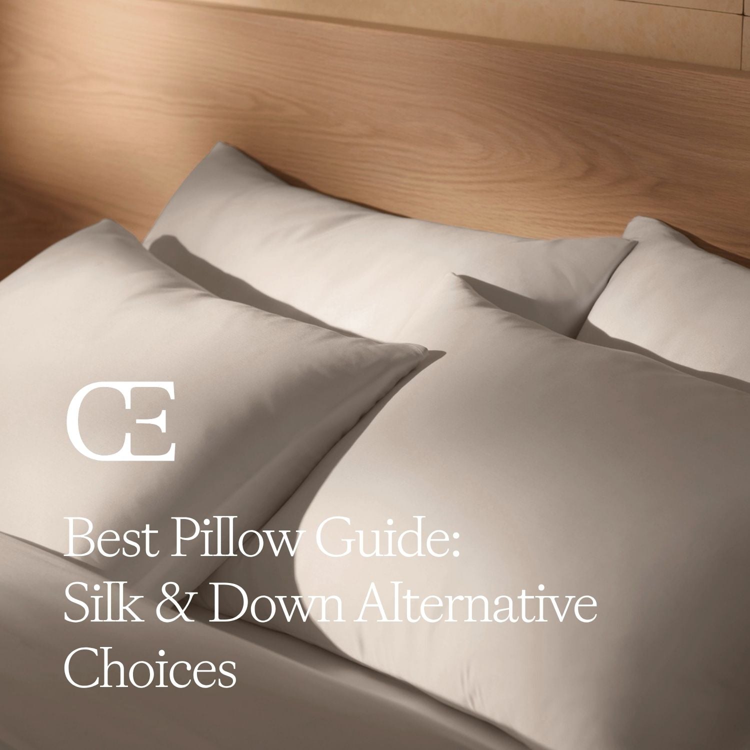 a stack of pillows on a bed