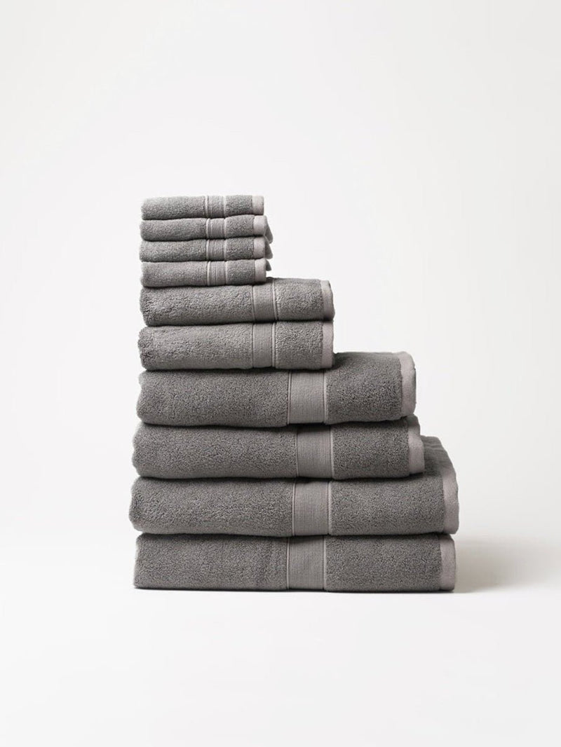 Complete luxe bath bundle folded with white background