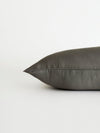 Charcoal travel pillowcase with white background |Color:Charcoal