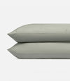 Two sage pillowcases with a plain background standard/king/body |Color:Sage