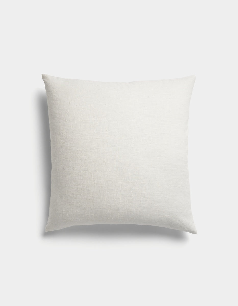 The Sonoma Throw Pillow by Cozy Earth is a plain, square white pillow featuring a simple fabric texture, photographed against a plain white background.