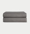 Waffle Bath Sheets in the color Charcoal. Photo of Waffle Bath Sheets taken with white a background. |Color:Charcoal