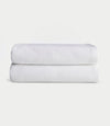 Waffle Bath towels in the color White. Photo of white Waffle Bath towels taken with white background. |Color:White