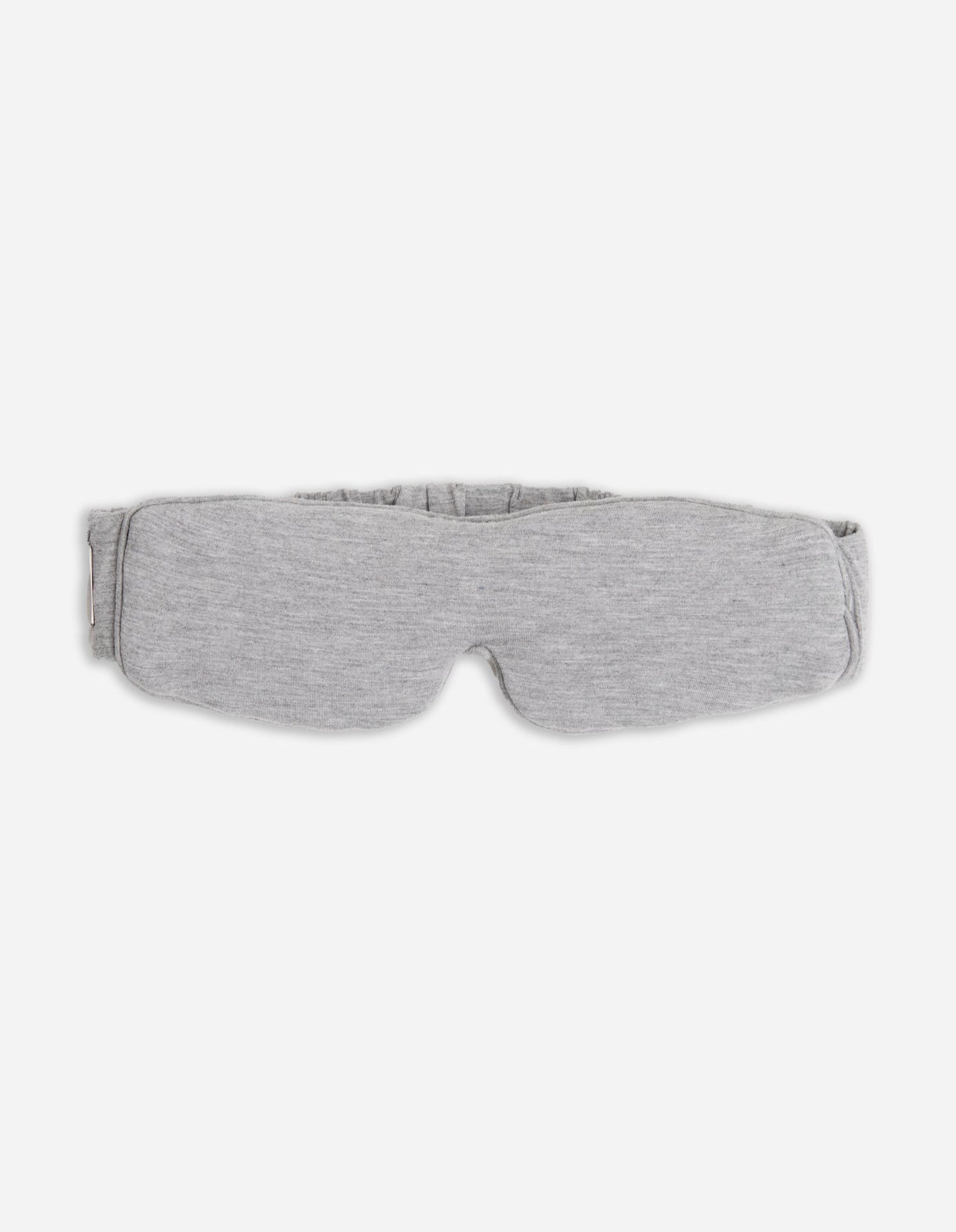 Grey sleep mask with white background 