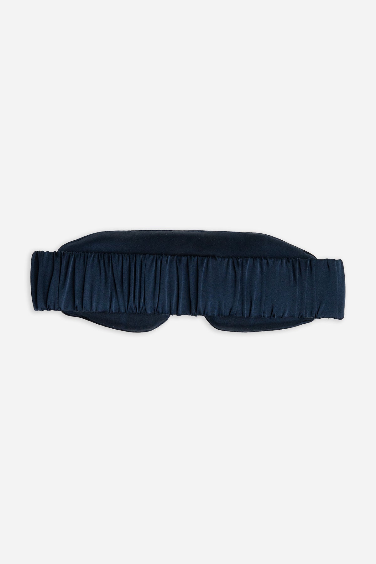 Blue Silk sleep mask on a white background |Color:Navy