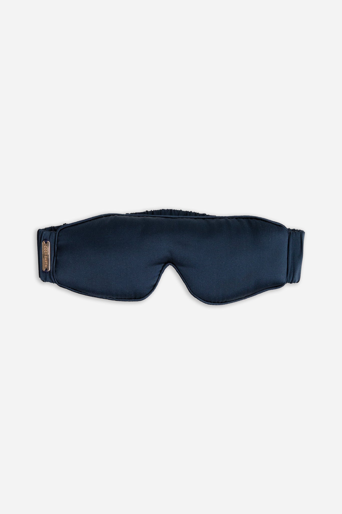 Blue Silk sleep mask on a white background |Color:Navy